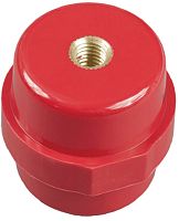 Изолятор силовой шинный IEK SM76 (М10) красный картинка 